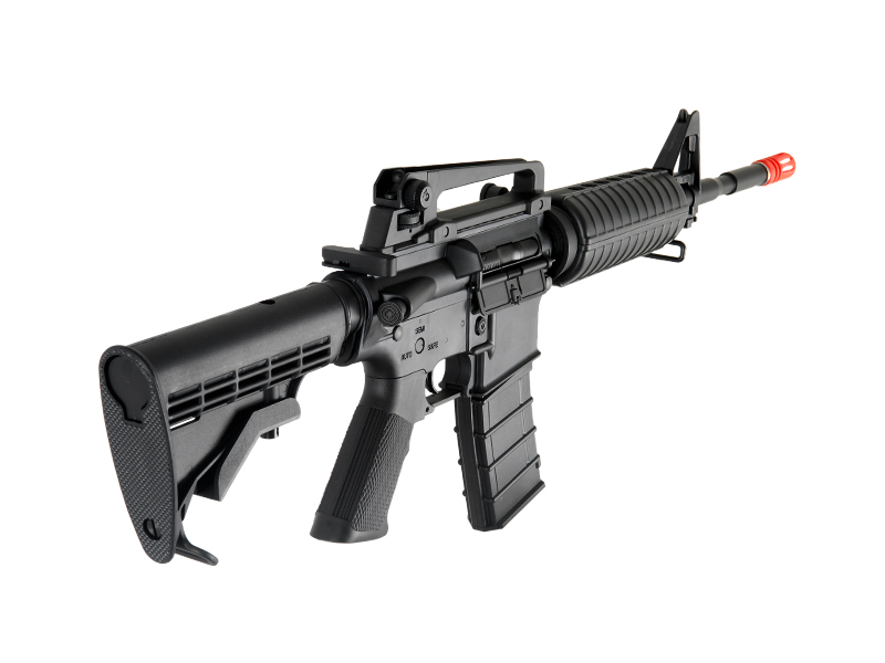 ICS AIRSOFT M4A1B AEG POLYMER EDITION W/ ADJUSTABLE LE STOCK - BLACK