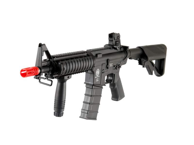 ICS AIRSOFT M4 RIS SPORTLINE AEG W/ CRANE STOCK - BLACK - Click Image to Close