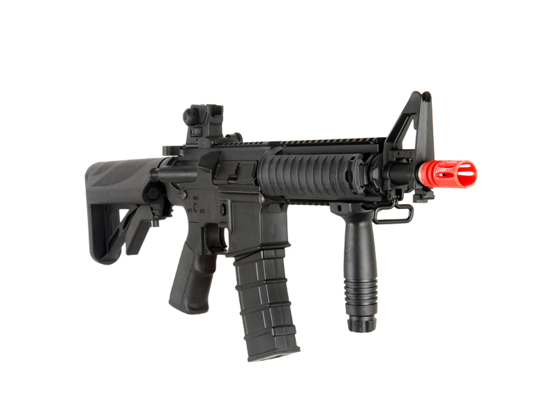 ICS AIRSOFT M4 RIS SPORTLINE AEG W/ CRANE STOCK - BLACK - Click Image to Close