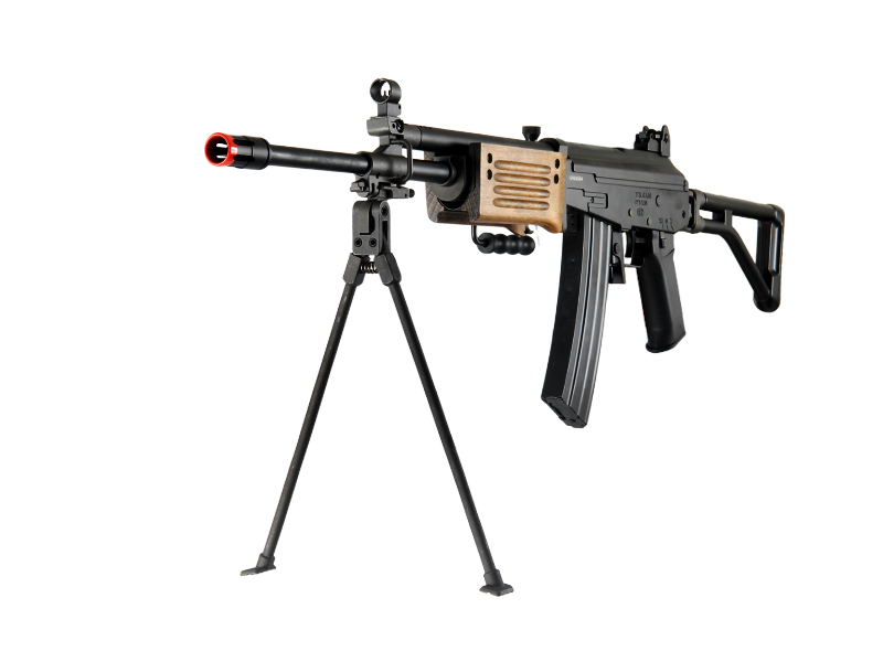 ICS AIRSOFT GALIL ICAR ARM W/ FOLDING STOCK QUICK DEPLOY BIPOD - BLACK - Click Image to Close