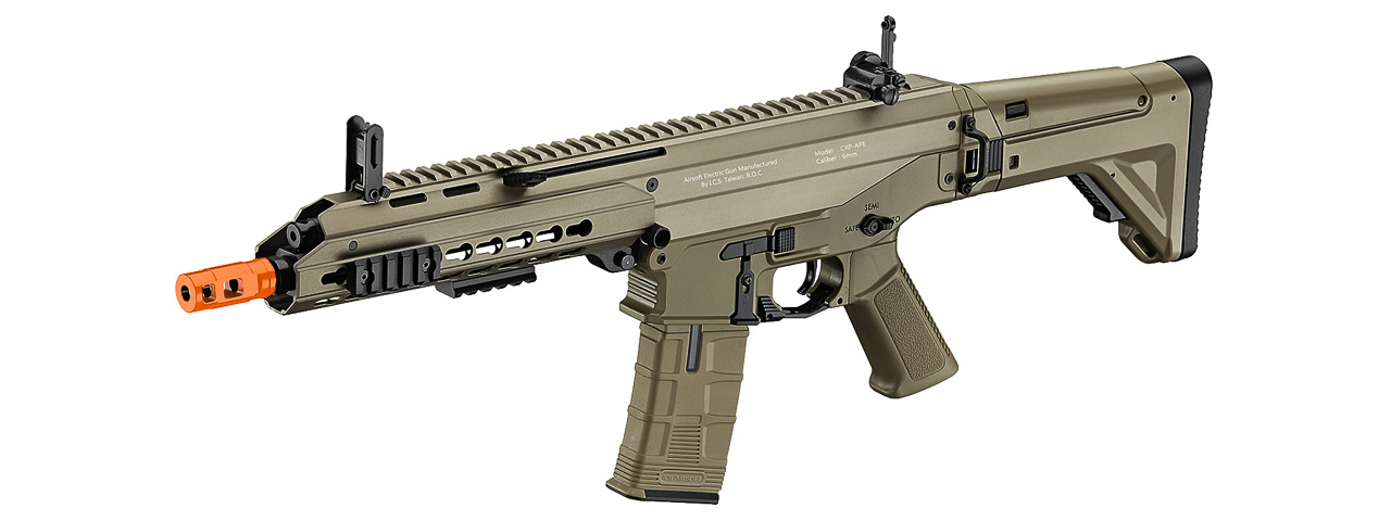 ICS-IMT-230-1 CXP-APE KEYMOD HANDGUARD FULL METAL AEG, SHORT BARREL VERSION (COLOR: TAN)