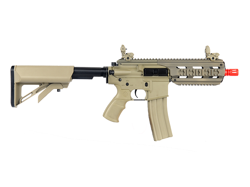 ICS FULL METAL CXP-16S SHORT PROLINE M4 RIS AIRSOFT AEG RIFLE - TAN