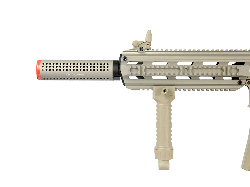 ICS AIRSOFT CXP-16 PROLINE TACTICAL AEG W/ QD SUPPRESSOR - TAN - Click Image to Close