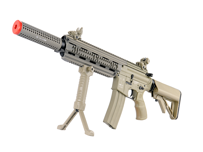 ICS AIRSOFT CXP-16 PROLINE TACTICAL AEG W/ QD SUPPRESSOR - TAN