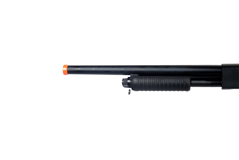 Atlas Custom Works M870 Airsoft Pump Action Shotgun - BLACK - Click Image to Close