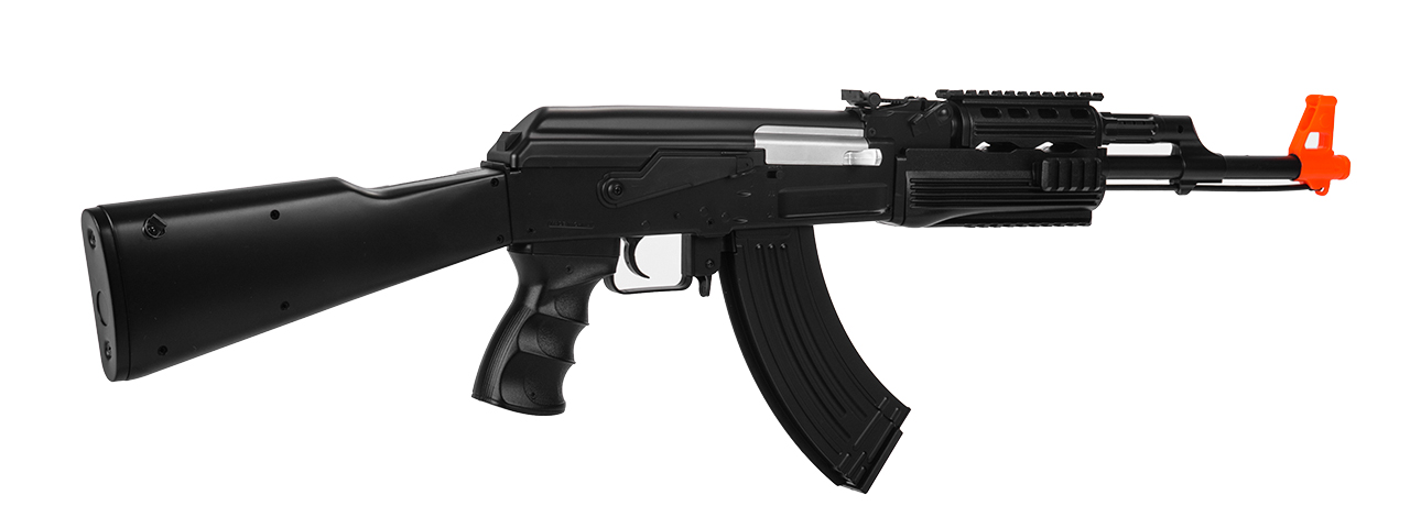 UKARMS IU-AK47P AK-47 Plastic AEG, Fixed Stock, Black - Click Image to Close