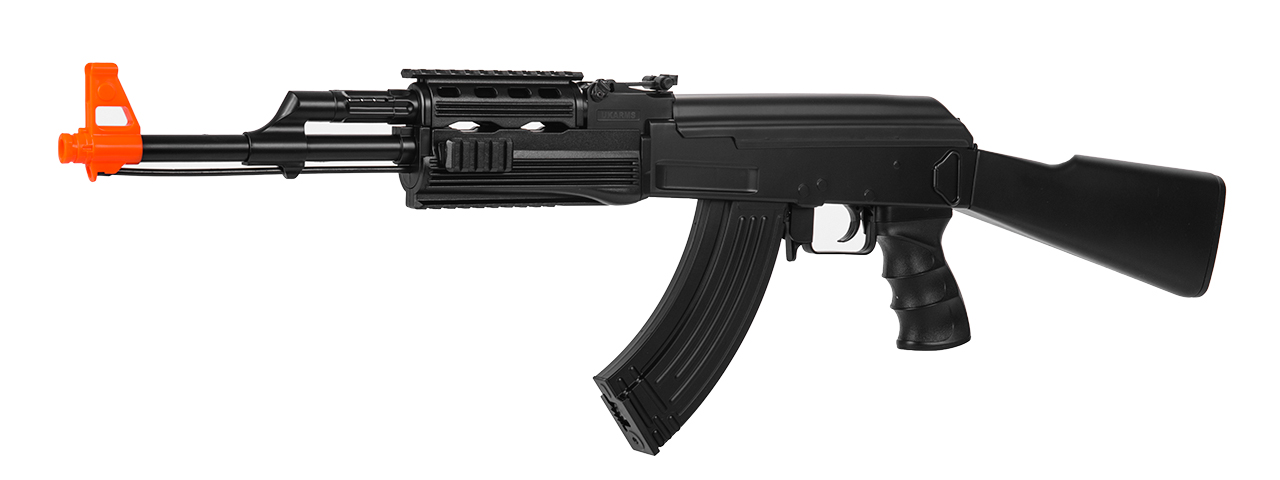 UKARMS IU-AK47P AK-47 Plastic AEG, Fixed Stock, Black - Click Image to Close