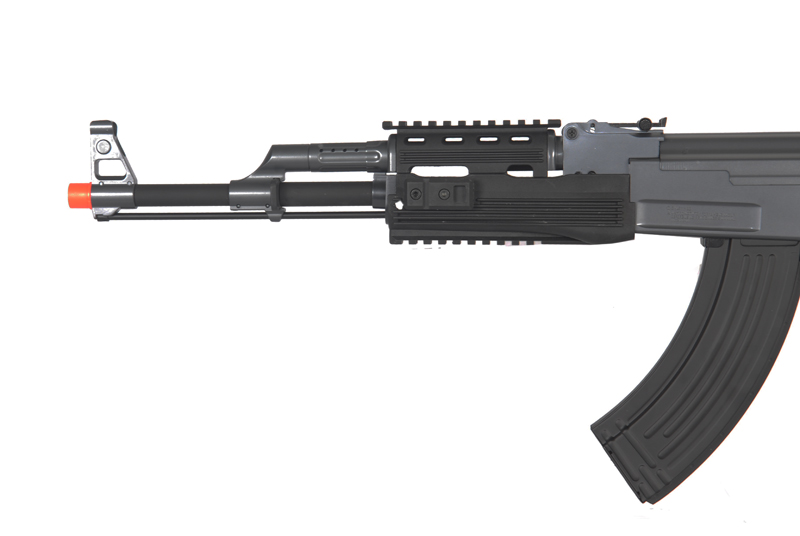 Cyma IU-AK47S Tactical AK47 RIS Auto Electric Gun Metal Gear, ABS Body, Metal Under Folding Stock - Click Image to Close