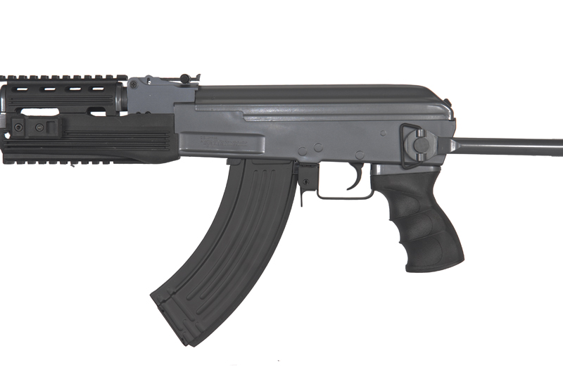 Cyma IU-AK47S Tactical AK47 RIS Auto Electric Gun Metal Gear, ABS Body, Metal Under Folding Stock - Click Image to Close