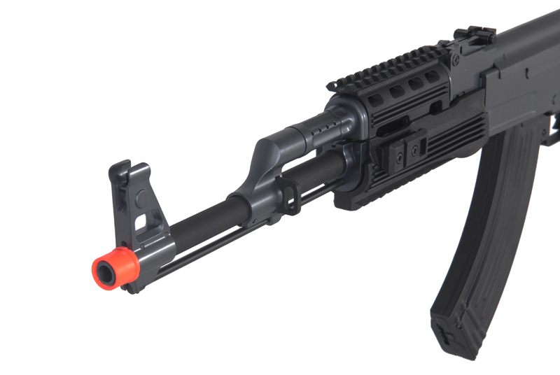 Cyma IU-AK47S Tactical AK47 RIS Auto Electric Gun Metal Gear, ABS Body, Metal Under Folding Stock - Click Image to Close