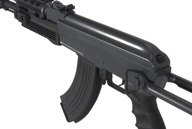 Cyma IU-AK47S Tactical AK47 RIS Auto Electric Gun Metal Gear, ABS Body, Metal Under Folding Stock