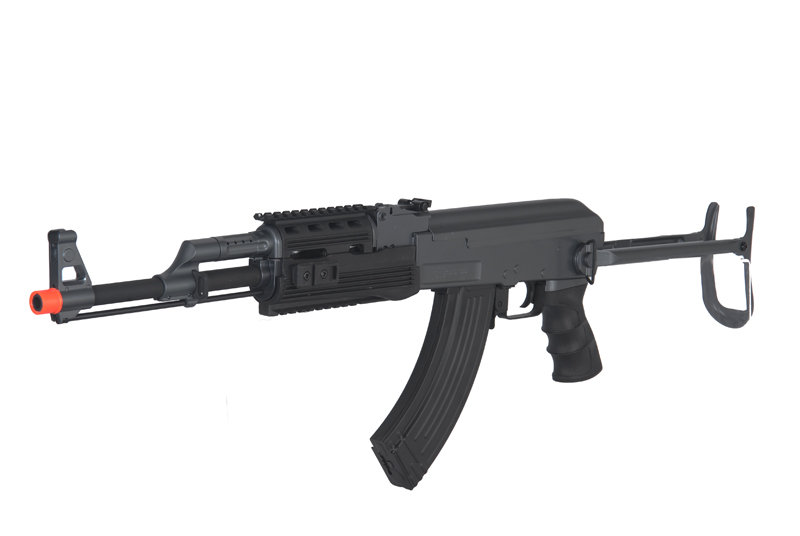 Cyma IU-AK47S Tactical AK47 RIS Auto Electric Gun Metal Gear, ABS Body, Metal Under Folding Stock - Click Image to Close