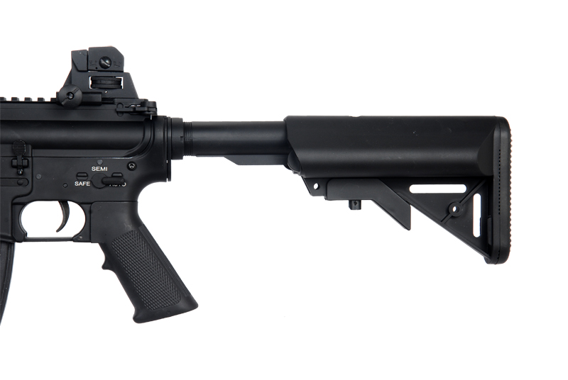 390 FPS Atlas Custom Works Airsoft M4 CQB RIS AEG Rifle - Full Metal Gearbox - Click Image to Close