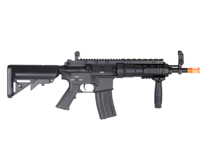 Atlas Custom Works Full Metal M4 SPR MOD 1 Carbine Airsoft AEG (Color: Black) - Gun Only - Click Image to Close