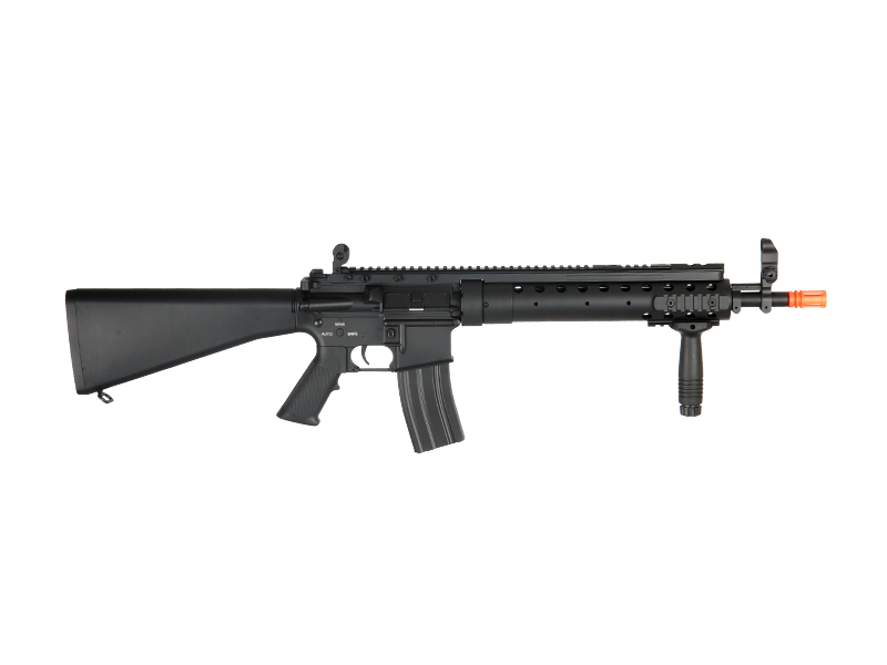 Atlas Custom Works Full Metal M16 SPR Mod 0 Airsoft AEG Rifle (Color: Black) - Click Image to Close