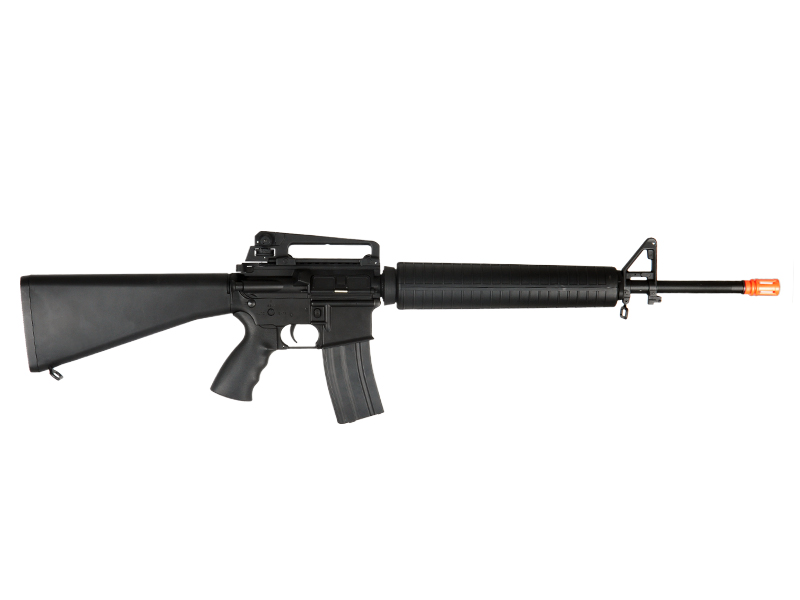 Atlas Custom Works Airsoft Full Length M16 AEG Rifle w/ Full Metal Gearbox (Color: Black)