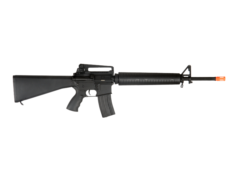 Atlas Custom Works Airsoft Full Length M16A3 AEG Rifle w/ Full Metal Gearbox (Color: Black) - Click Image to Close