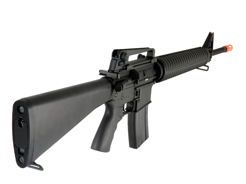 Atlas Custom Works Airsoft Full Length M16A3 AEG Rifle w/ Full Metal Gearbox (Color: Black) - Click Image to Close