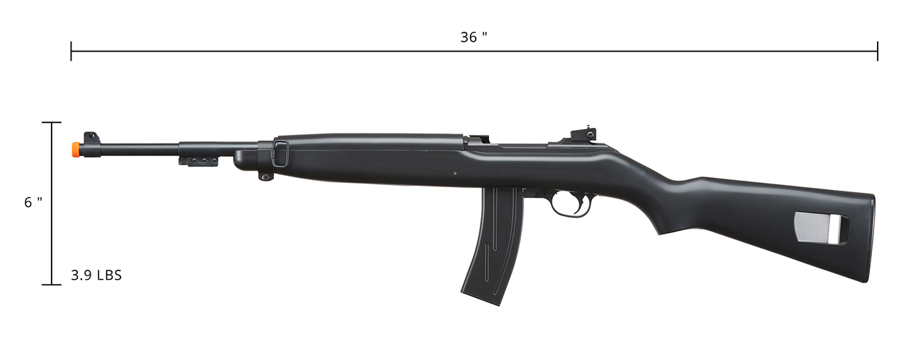 IU-M1B SPRING POWERED M1 CARBINE RIFLE (COLOR: BLACK)