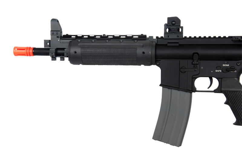 Atlas Custom Works M4 GR-300 Short Version Airsoft AEG Rifle w/ Folding Stock (Color: Black) - Click Image to Close