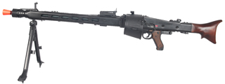 AGM IU-M42 MASCHINENGEWEHR MG42 FULL METAL AEG MACHINE GUN w/DRUM MAGAZINE
