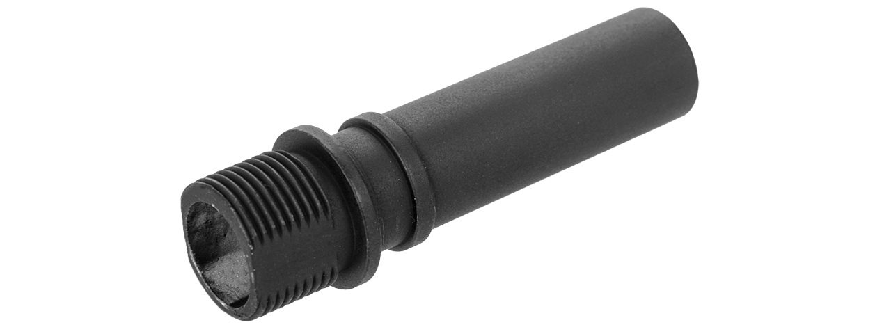 JG AIRSOFT METAL FLASH HIDER REPLACEMENT FOR R2 SCORPION AEG - BLACK