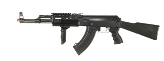 JG JG0512MG Tactical AK-47 RIS AEG Metal Gear, Polymer Body, Fixed Stock