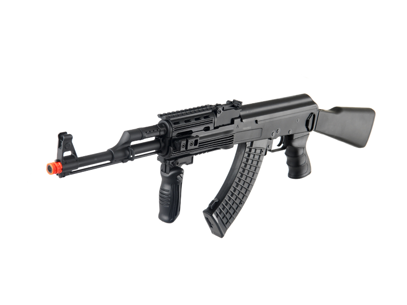 JG AK-47 TACTICAL RIS FULL METAL GEARBOX AIRSOFT AEG RIFLE - BLACK