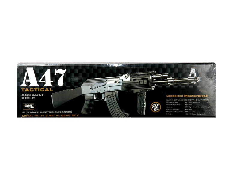 JG AK-47 TACTICAL RIS FULL METAL GEARBOX AIRSOFT AEG RIFLE - BLACK