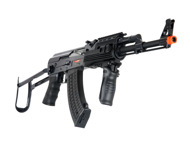 JG JG0513MG Tactical AK-47 RIS AEG Metal Gear, Polymer Body, Under Folding Stock, Folding Vertical Foregrip - Click Image to Close