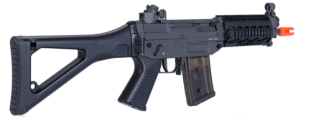 JG AIRSOFT SIG 552 AEG TACTICAL W/ ELECTRIC BLOWBACK FUNCTION - BLACK - Click Image to Close
