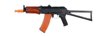 JG JG1011 AKS-74U AEG Metal Gear, Electric Blow Back System, Full Metal Body, Metal Folding Stock, Real Wood Foregrip