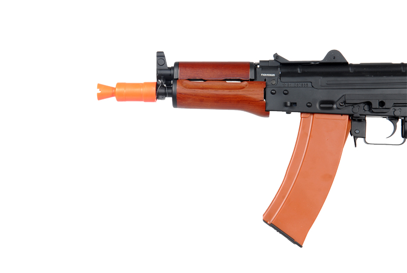 JG JG1011 AKS-74U AEG Metal Gear, Electric Blow Back System, Full Metal Body, Metal Folding Stock, Real Wood Foregrip