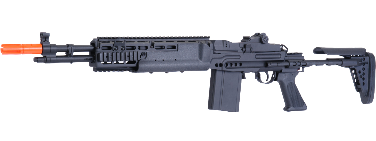 JG AIRSOFT M14 EBR AEG FULL METAL W/ ADJUSTABLE STOCK - BLACK