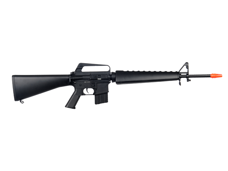 JG JG1601T M16 A1 Vietnam AEG Metal Gear, Full Metal Body, Fixed Stock - Click Image to Close