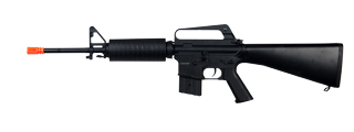 JG JG4006MG M4 AEG Metal Gear, Polymer Body, Metal Mag Release, Metal Outer Barrel, Functional Bolt Catch, Fixed Stock