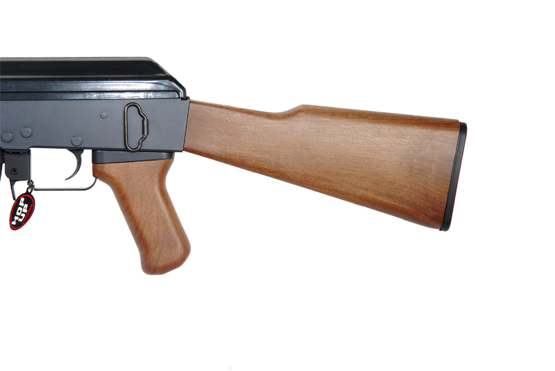 Golden Eagle JG JG6803 AK-47 AEG Metal Gear, Polymer Body, Fixed Stock, Wood Finish