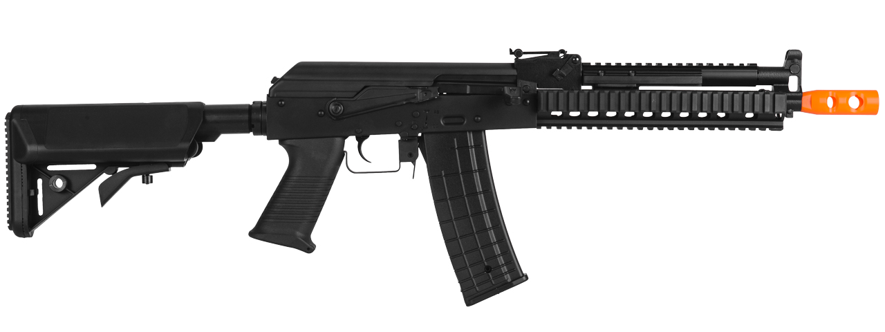 Lancer Tactical LT-10B Beta Project Tactical AK RIS AEG Metal Gear, Polymer Body in Black - Click Image to Close
