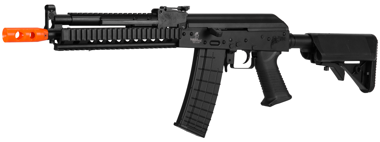 Lancer Tactical LT-10B Beta Project Tactical AK RIS AEG Metal Gear, Polymer Body in Black - Click Image to Close