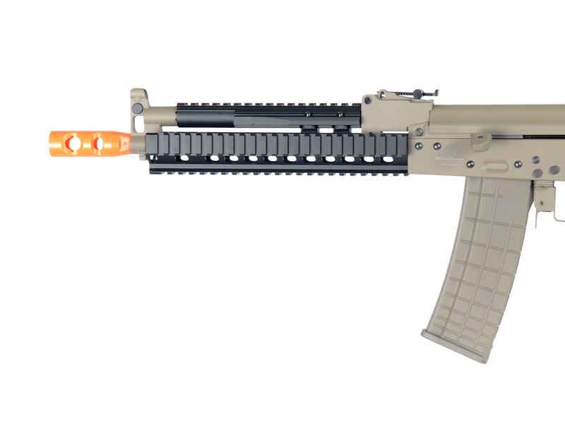 Lancer Tactical LT-11T Beta Project Tactical AK RIS AEG Metal Gear, Plastic Body in Dark Earth