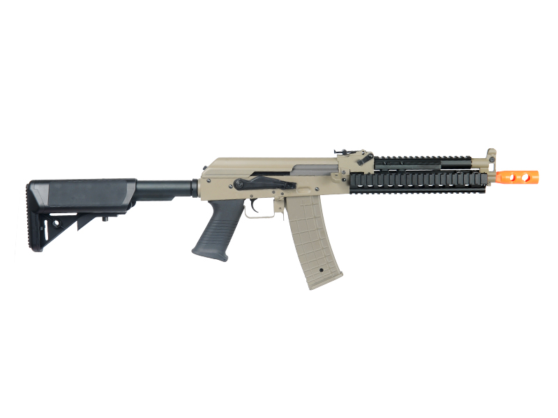 Lancer Tactical LT-11T Beta Project Tactical AK RIS AEG Metal Gear, Plastic Body in Dark Earth