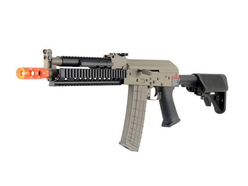 Lancer Tactical LT-11T Beta Project Tactical AK RIS AEG Metal Gear, Plastic Body in Dark Earth