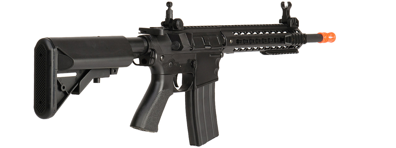 LT-12BK M4 KEYMOD 10 INCH AEG METAL GEAR (COLOR: BLACK - Click Image to Close