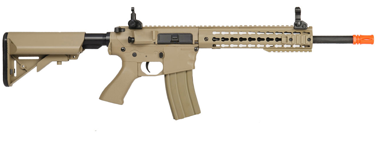 LT-12TK M4 KEYMOD 10 INCH AEG METAL GEAR (COLOR: TAN)