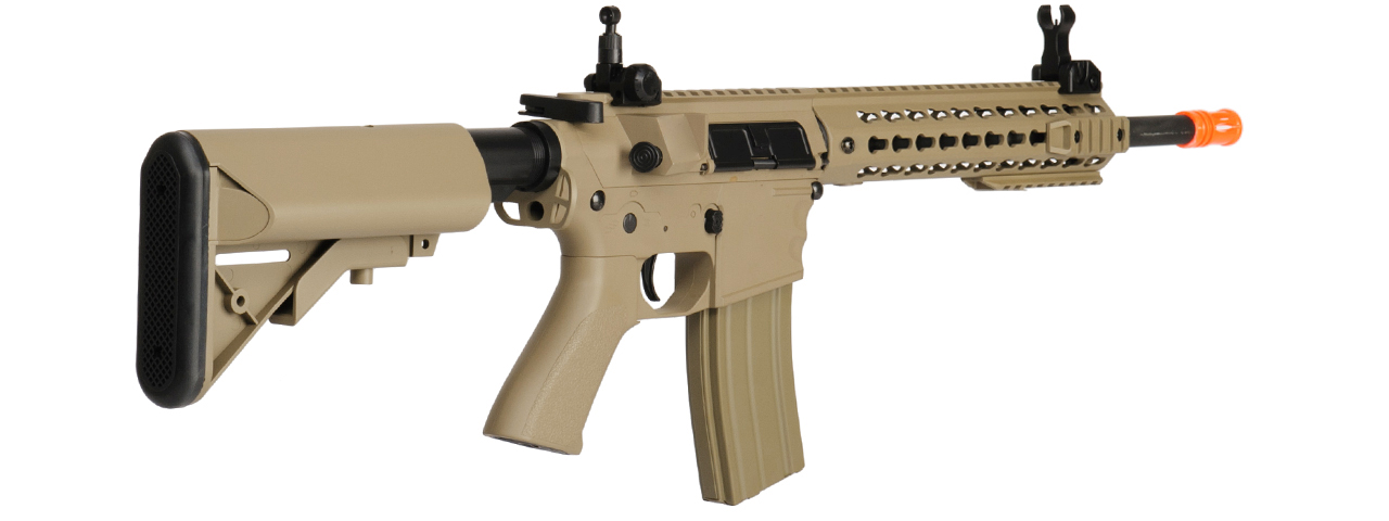 LT-12TK M4 KEYMOD 10 INCH AEG METAL GEAR (COLOR: TAN)