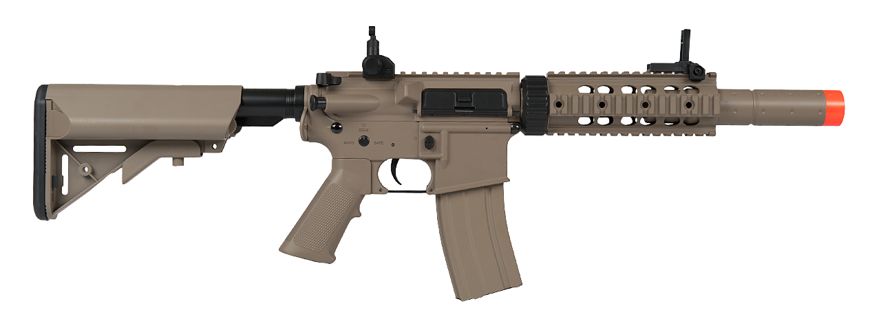 LT-15T M4 SD AEG METAL GEAR (COLOR: TAN) - Click Image to Close