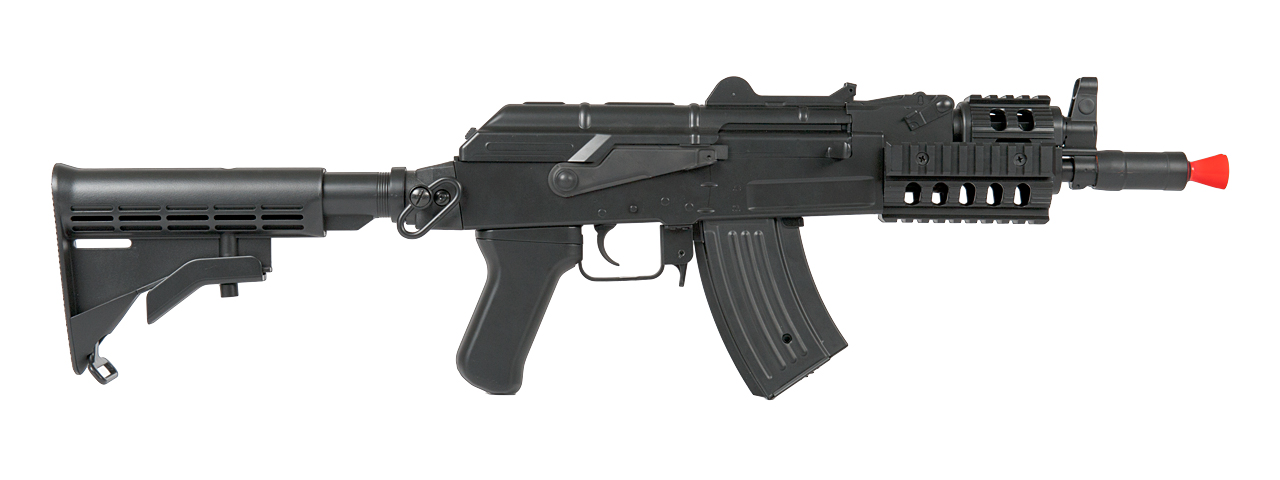 LT-16C AKS-74U RIS AEG METAL GEAR w/RETRACTABLE LE STOCK (COLOR: BLACK) - Click Image to Close