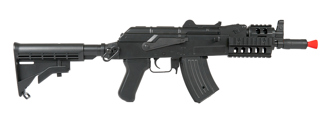 LT-16C AKS-74U RIS AEG METAL GEAR w/RETRACTABLE LE STOCK (COLOR: BLACK)