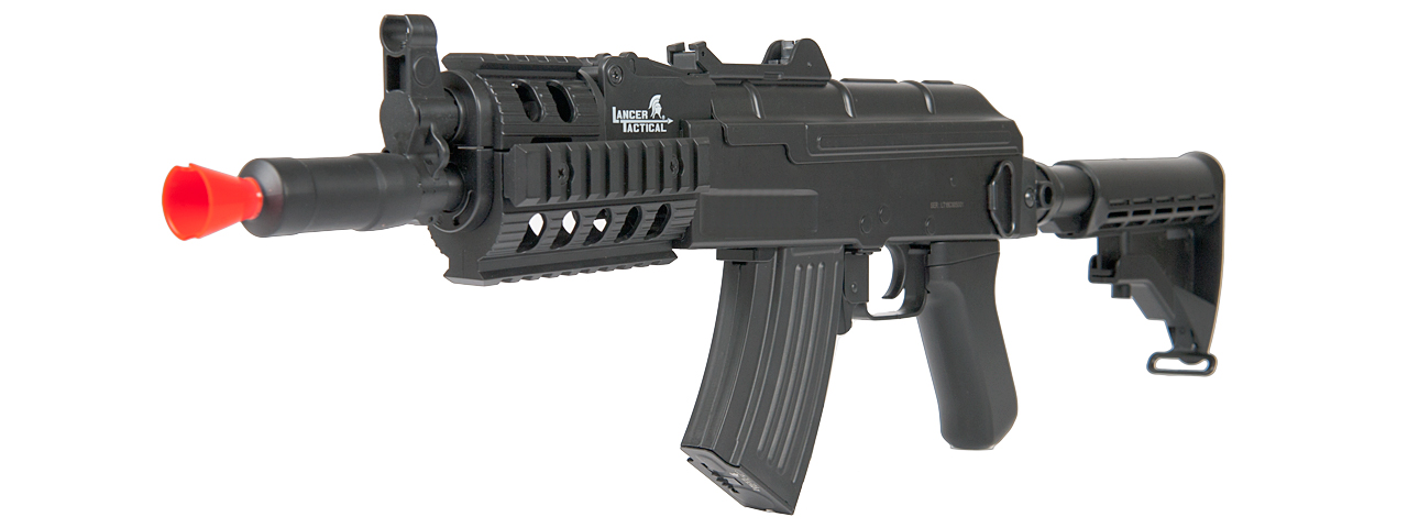 LT-16C AKS-74U RIS AEG METAL GEAR w/RETRACTABLE LE STOCK (COLOR: BLACK)