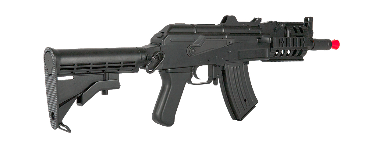 LT-16C AKS-74U RIS AEG METAL GEAR w/RETRACTABLE LE STOCK (COLOR: BLACK)